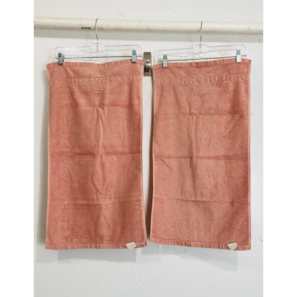 Vintage Utica J.P. Stevens Pink Cream Towel Set 5 Fine Fashion Delicate Applique - Picture 7 of 16